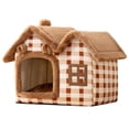 thumbnail image 2 of Maison pour Chat Cozy et Fermée en Matériau Premium, Style Mignon pour l'Hiver, 2 of 7