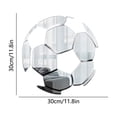 thumbnail image 3 of Mirrored Acrylic Soccer Ball Wall Decoration Acrylic Wall Stickers For Boys Girls Room Living Room Bedroom, 3 of 6