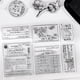 thumbnail image 3 of Sello Estándar Sellos Transparentes Texto Tabla Silicona para Tarjetas Diarios Planificadores, 3 of 9