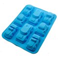 thumbnail image 4 of Forma de coche de silicona DIY Molde de pastel Fondant Molde de chocolate Herramienta para hornear galletas para cocina (Azul), 4 of 5