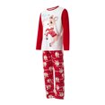 thumbnail image 3 of Conjunto De Pijamas De 2 Piezas Conjunto de pijama familiar de 2 piezas Conjunto informal de manga larga con estampado de alce y pantalones Traje diario Kuymtek Hombre Rojo M para Hombre, 3 of 7