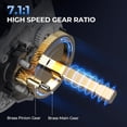thumbnail image 5 of KastKing Travel Fishing Rod and Reel Combo with Twin Tip,Cast-7'0" Mh- Left Handed-Centron Lite, 5 of 15