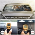 thumbnail image 5 of Funny Tiger Car Windshield Sun Shade Fold-able UV Ray Sun Visor Protector Sunshade to Keep Your Vehicle Cool 51"x28", 5 of 7