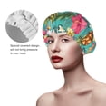 thumbnail image 4 of Kdxio Pineapple Print Shower Cap for Women,Elastic and Reusable,Double Waterproof Layers Bathing Hat, 4 of 9