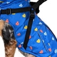 thumbnail image 2 of Fashion Pet Puffy Heart Harness Coat Blue (Small), 2 of 2
