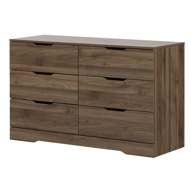 South Shore, Cómoda doble de 6 cajones South Shore Furniture Contemporáneo