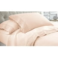 thumbnail image 1 of Amrapur Overseas 4-Piece Crochet Lace Bed Sheet Set, King, Blush, 1 of 5