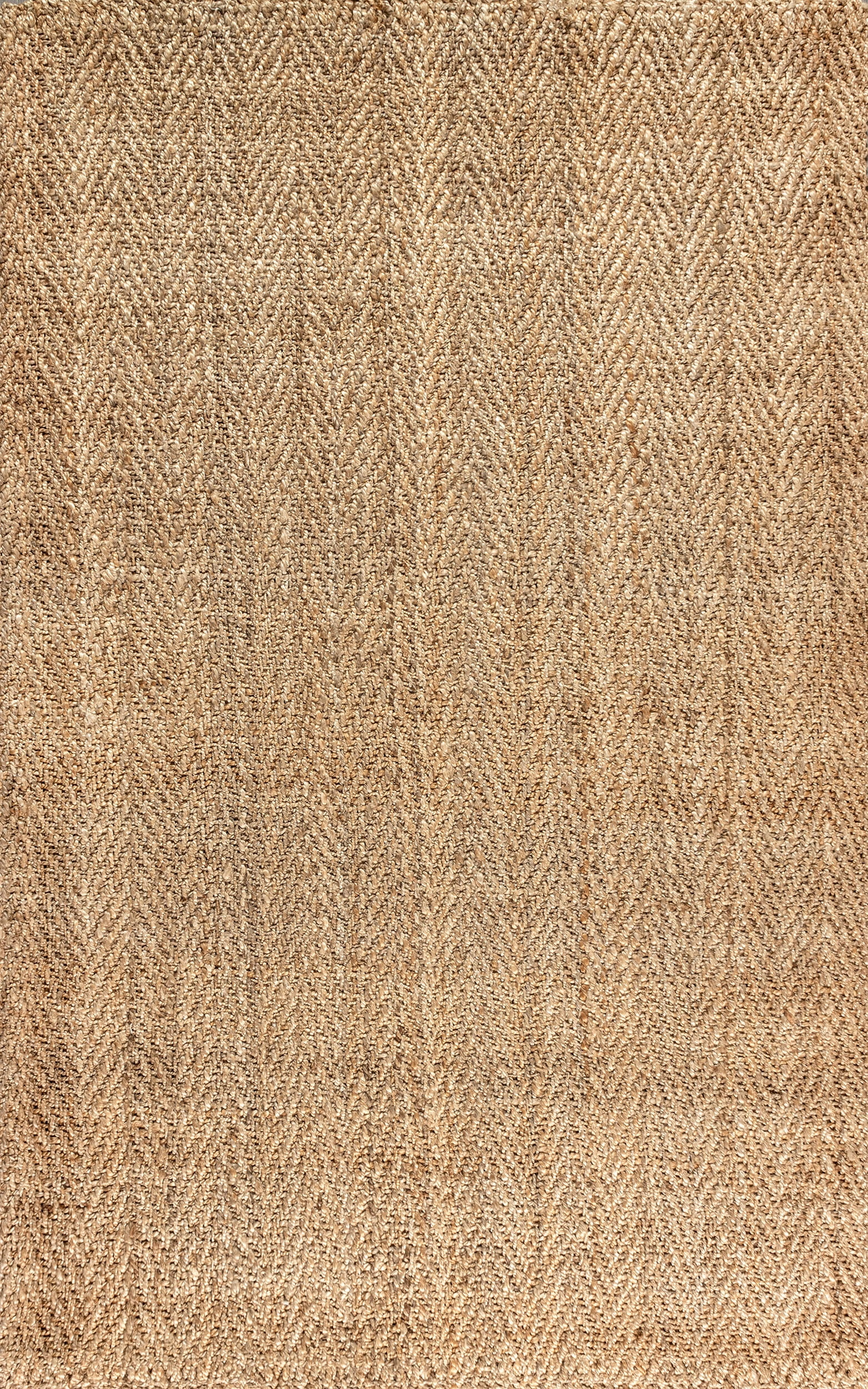 JONATHAN Y NATURAL FIBER 4 x 6 Area Rug, Espina Hand Woven Herringbone Chunky Jute - Natural, NFR101A-4
