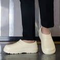 thumbnail image 7 of Waterproof Garden Clogs for Women Men EVA Slip On Mules with Arch Support Thick Bottom Non Slip Air Cushion Outdoor Home Sandals（Beige，Size 11), 7 of 7