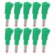 thumbnail image 2 of 10 conectores banana telescópicos de 4 mm CAT II 600 V 32 A con funda de PE para equipos digitales 3C de seguridad industrial, color verde, 2 of 14