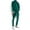 Green, variant on Men's 2 Piece Sports Outfits Soft Velvet Tracksuit Color Block Casual Zip Up Jacket and Sweatpant Sets