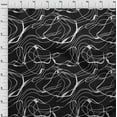 thumbnail image 4 of oneOone Cotton Jersey Black Fabric Abstract Irregular Lines Fabric For Sewing Printed Craft Fabric By The Yard 58 Inch Wide, 4 of 4
