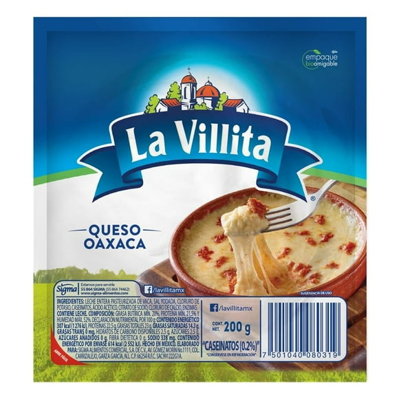 Queso Oaxaca La Villita 30 en bola 200 g