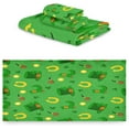 thumbnail image 2 of Coolnut St. Patrick Clover Towel Set of 3 with Bath Towel, Hand Towel and Wash Cloth, Soft, Quick Drying and Comfortable Towels for Bathroom Kitchen Home Travel Hotel Gym Washcloth Gift, 2 of 7