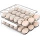 thumbnail image 1 of Soporte para huevos CSKB para nevera de 36 rejillas, enrollable automáticamente con tapa, 1 of 6
