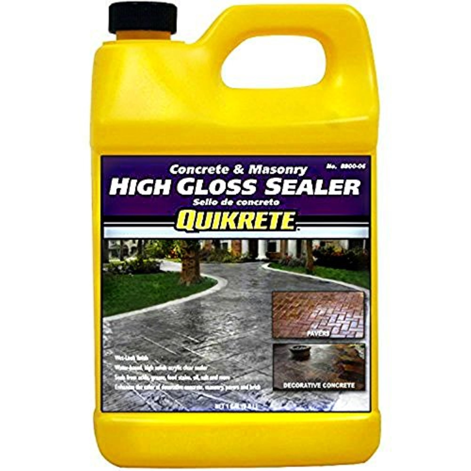 1587732 WETLOOK HIGLOSS SEALR 1G Quikrete Wet Look Gloss Clear Concrete