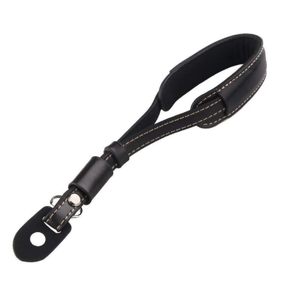 IMCBSTT Suitable for SLR Leather Wrist Strap Digital Camera Anti-Lost and Anti-Fall Hand Strap Photography Accessories-Black Hand Strap