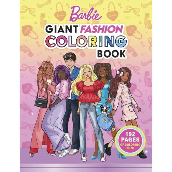 Barbie: Giant Fashion Coloring Book, (Paperback)