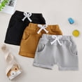 thumbnail image 2 of NOLDARES Toddler Baby Boys Shorts, Summer Cotton Shorts for Kids, Childrens Jogger Pants for Holiday(Grey,12-18 Months), 2 of 7