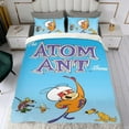 thumbnail image 4 of Hombre Atómico Conjunto de sábanas temático, trío de piezas, cómodo y amigable con la piel, diseño único, regalo de decoración para el hogar para familiares, amigos y fans,140cm *210cm, 4 of 6