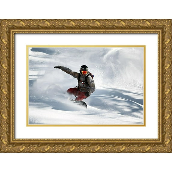 Sanne, Jakob 14x11 Gold Ornate Wood Framed with Double Matting Museum Art Print Titled - Frozen Moment