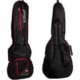 thumbnail image 1 of Estuche para bajo eléctrico, Funda para bajo eléctrico con tirantes y asa con goma para su fácil transporte, Gig bag, guitar case para trasporte y protección Kidam  Bordes Rojos, 1 of 4
