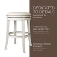 thumbnail image 3 of Open Box Maven Lane Alexander Round Swivel Bar Height Stool, White Oak (2 Pack), 3 of 6