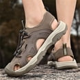 thumbnail image 6 of YOURDIARY Mens Comfort Outdoor Sport Sandals Closed Toe Hiking Walking Beach Water Shoes, 6 of 8
