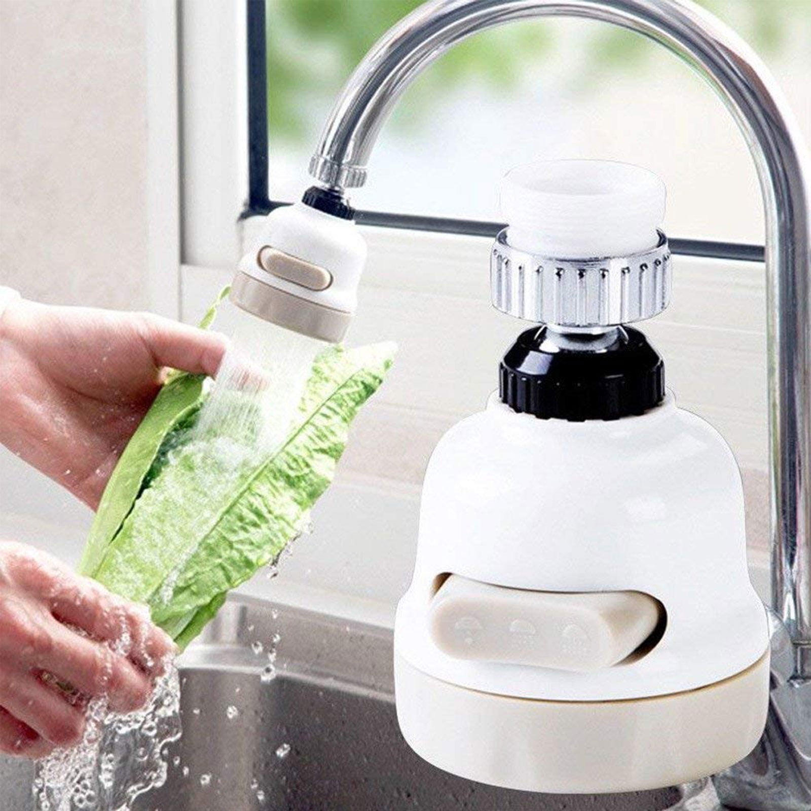 Moveable 360° Rotatable Kitchen DIY Tap Head Faucet Saving Water Filter Sprayer 