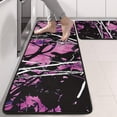 thumbnail image 2 of Kitchen Rugs Sets Of 2,Purple Camo Tree Branch Pattern Anti Fatigue Kitchen Mat Rugs Non Slip Washable,Decorative Kitchen Floor Mats for Kitchen,Sink,Laundry,17"x47"+17"x47", 2 of 5
