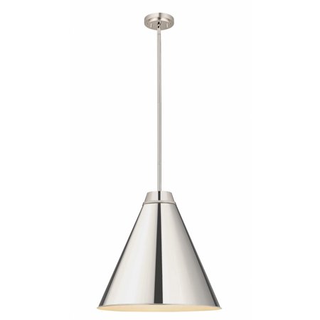 

1 Light Pendant Polished Nickel Bailey Street Home 372-Bel-4529434