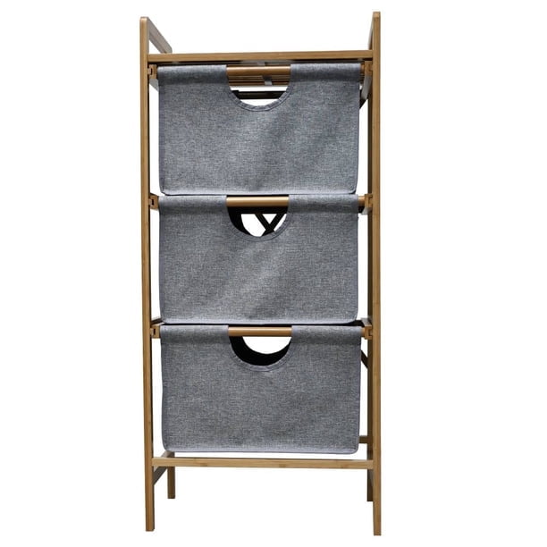 Organizador Storwarez SW-B029 Con 3 Cajones De Bambu