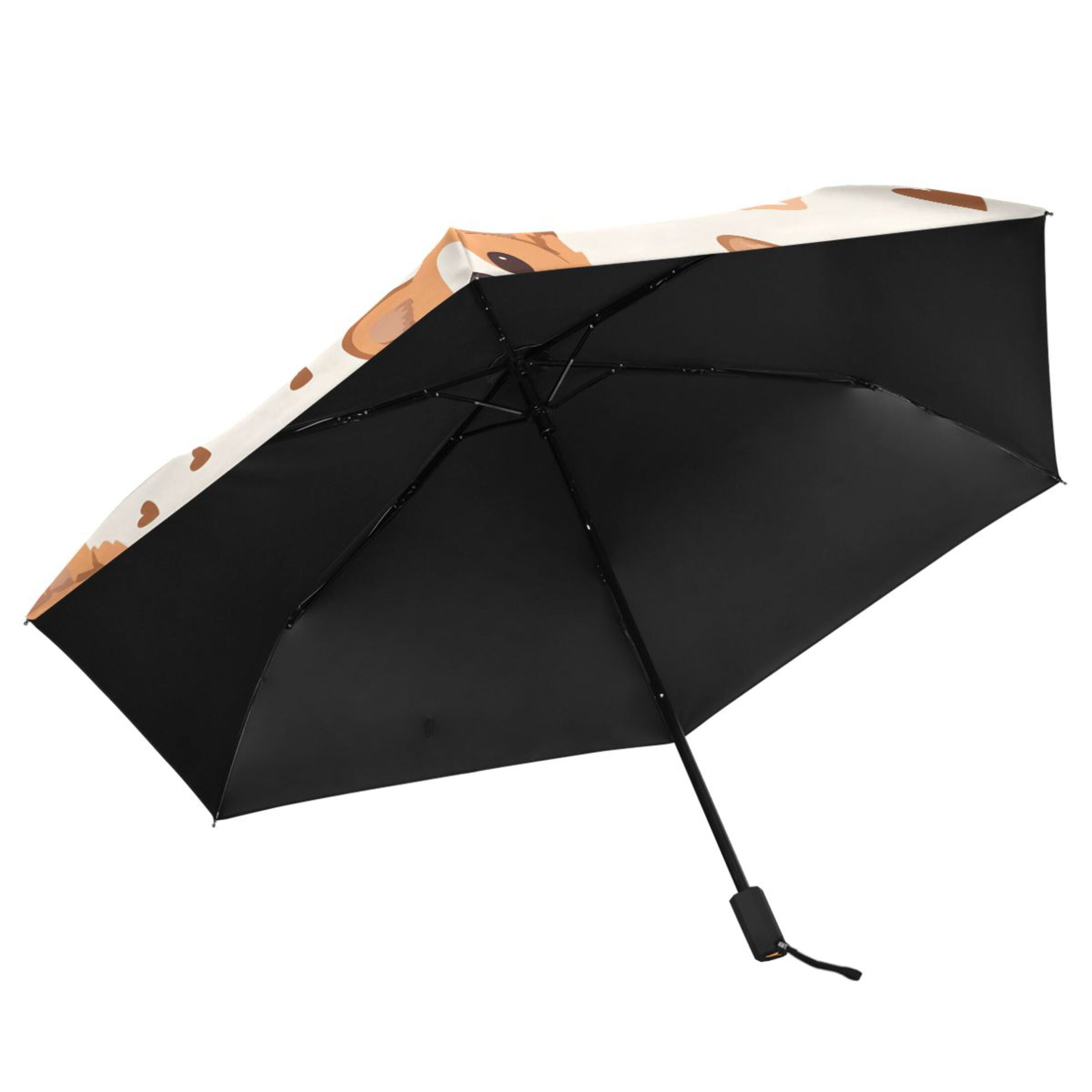 ALAZA Corgi Dogs UPF 50+ Compact Folding Umbrella for Rain Travel Umbrella Packable