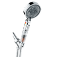 thumbnail image 6 of Socila Handheld Shower Head Button On/Off Select High Pressure 6 Spray Mode, Back Massager, Reduces Dry Itchy Skin Chlorine , With Hose & Bracket, 6 of 6