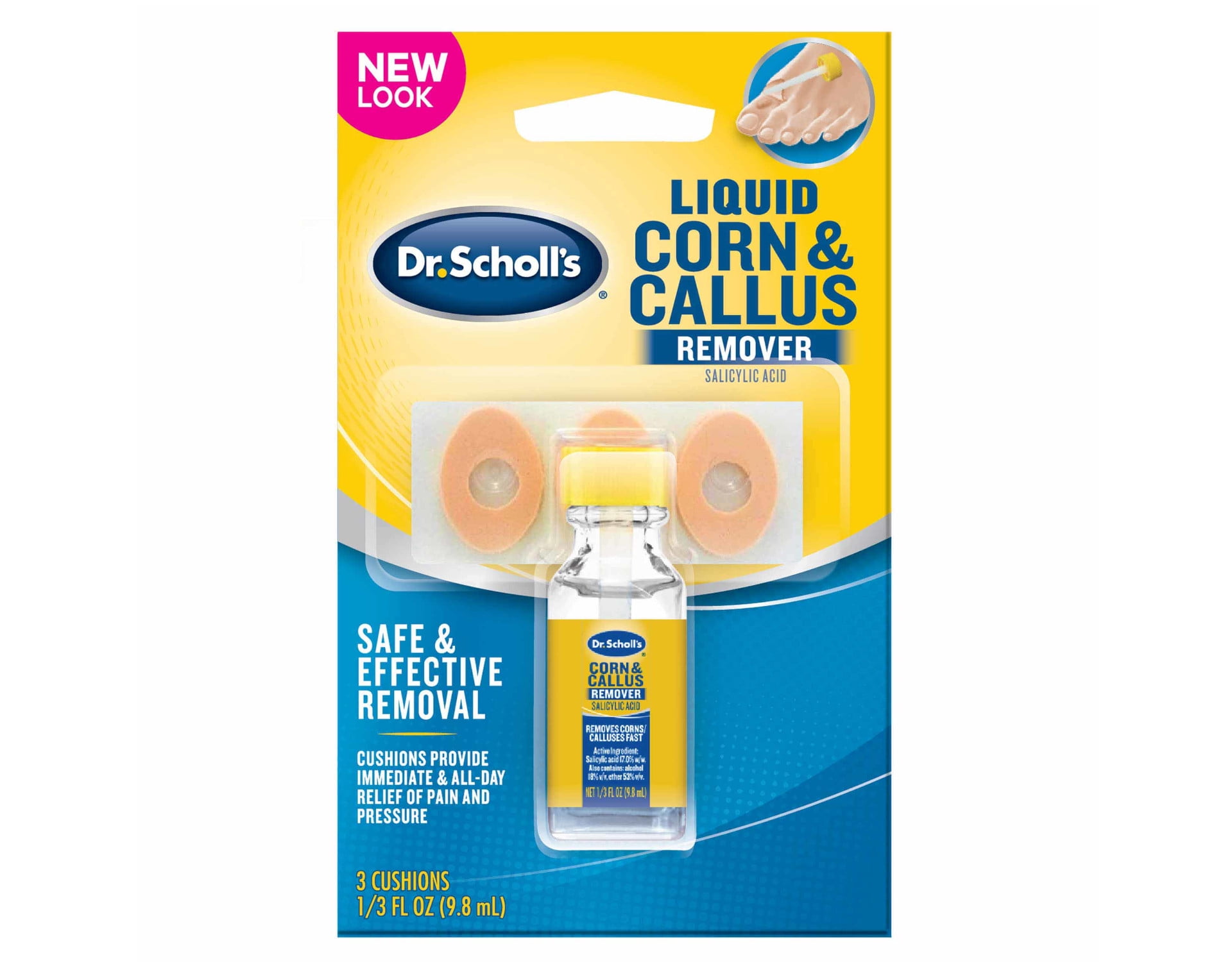 Dr. Scholl's Liquid Corn & Callus Remover, Liquid Kit- 1/3 fl oz
