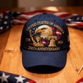 thumbnail image 6 of United States 250th Anniversary Celebration Hat, Adjustable Retro Bald Eagle Patriotic Cap for Men Women, 6 of 10