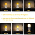 thumbnail image 4 of Luz de noche para niños, lámpara con sensor de movimiento, brillo ajustable, portátil, recargable, para dormitorio, habitación de niños y sala de estar (paquete de 1), 4 of 5