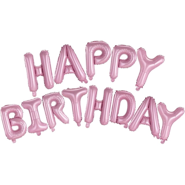 Globos de feliz cumpleaños, pancarta con letras en 3D y lámina de mylar, decoración inflable para fiestas y eventos para niños y adultos, reutilizable, ecológica y divertida