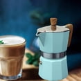thumbnail image 4 of Percolateur Portatif en Aluminium pour Espresso à Forte Saveur - Bleu 150 ml, 4 of 7