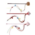 thumbnail image 5 of Cats Play Wand for Active Pet Activity and Bonding Cartoon Burger for Indoor Kittens Exercise for Felines Cats, 5 of 8