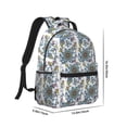 thumbnail image 2 of Yiaed Flowers and Butterflies Print School Backpack College Backpack Daypacks for Students High School Spacious and Durable Daypack for Work and Travel-One Size, 2 of 6