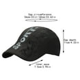 thumbnail image 3 of iHPH7 Funny Trucker Hats Running Hats for Women Gym Hat Sun Protection Hat Pony Tail Baseball Cap Women, Black One Size, 3 of 9