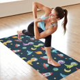 thumbnail image 6 of Space Dinosaurs Rockets Planets Hot Yoga Mat Towel Non Slip for Hot Yoga - Quick-Drying Yoga Mat Cover with 4 Corner Pockets with Travel Bag - Hot Yoga Towel Non Slip 70"x26", 6 of 6