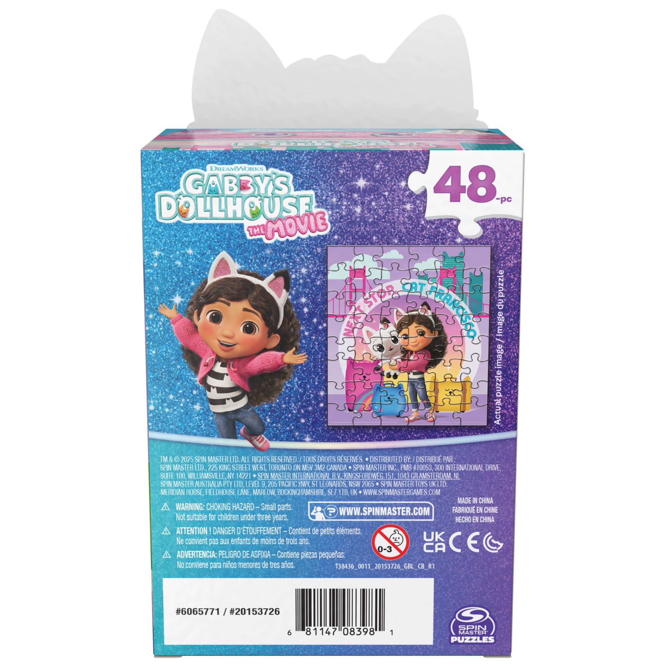 Spin Master Games Gabby's Dollhouse Puzzle, 24 Pieces, for Ages 3 and up