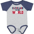 thumbnail image 3 of Inktastic Cleveland Vs. the World Blue and Red with Baseball Boys or Girls Baby Bodysuit, 3 of 5