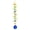 Gold With Blue Ball Drop Prism, variant on 20.5inch Gazing Ball Spiral Tail,Decorative Wind Spinner Sun Catcher,Rainbow Maker Double-Spiral W/Sea Blue Crystal Ball and Chain,Glass Crystals for Indoor Outdoor Decoration