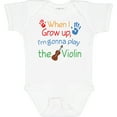 thumbnail image 3 of Inktastic Violinist Future Violin Music Player Boys or Girls Baby Bodysuit, 3 of 5