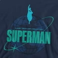 thumbnail image 2 of Superman 2025 Round the World Unisex Adult Crewneck Sweatshirt, 2 of 6