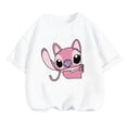 thumbnail image 2 of 2024 Nueva camiseta de Stitch Anime Verano Múltiples camisetas de algodón de moda para niños Cuello redondo Casual Manga corta Estampado Camisón, 2 of 5