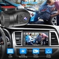 thumbnail image 4 of Estéreo para automóvil de doble DIN con cámara de tablero - Control por voz Carplay, Android Auto, controles en el volante, pantalla táctil HD de 7", cámara de respaldo, Bluetooth, Mirror Link, subwoo, 4 of 5